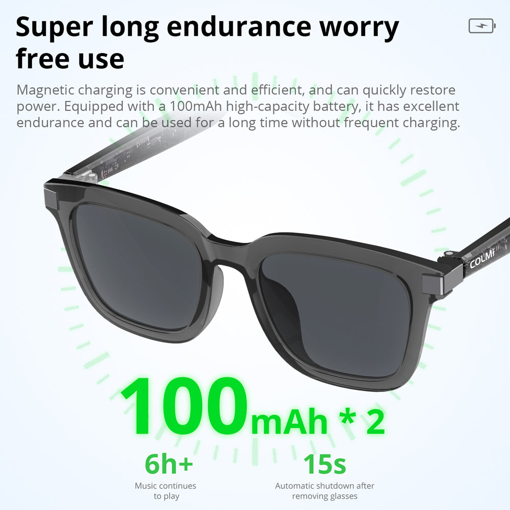 COLMI G06 Smart Glasses – Bluetooth Audio Sunglasses with UV Protection