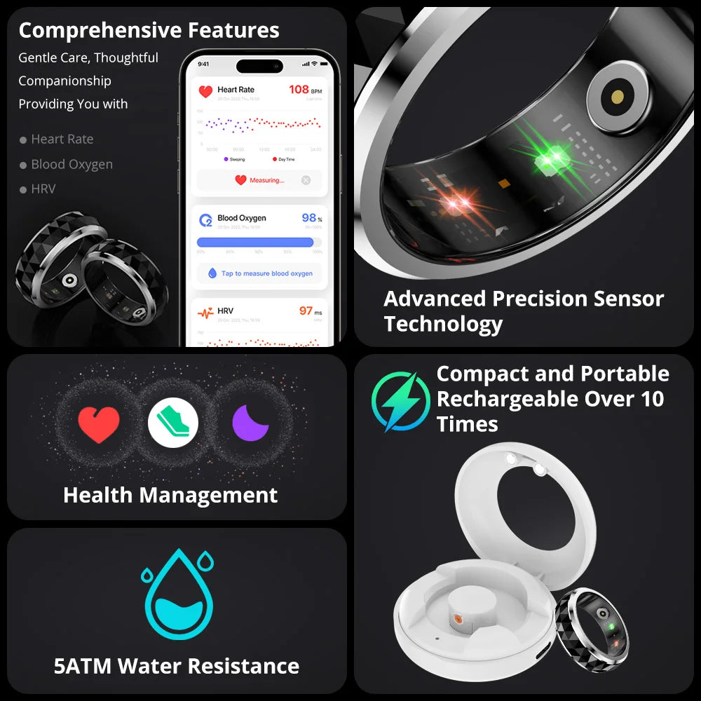 COLMI R11 Smart Ring Intelligent Health Tracker with Stress Management Features