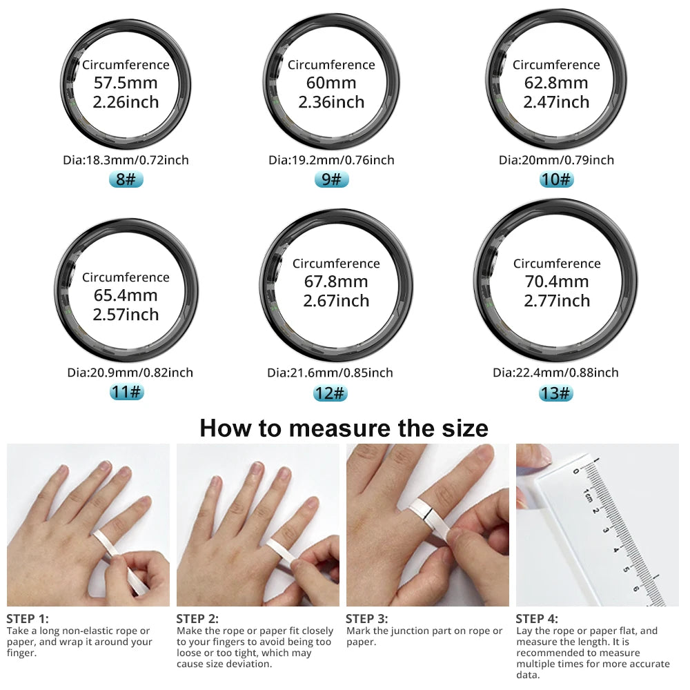 COLMI R09 Smart Ring – Advanced Health Monitor with Temperature Sensor